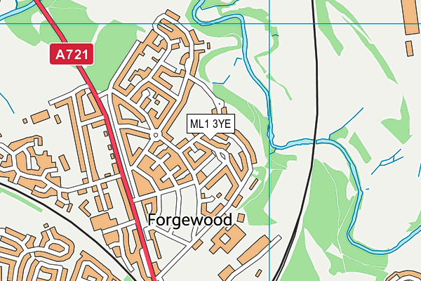 ML1 3YE map - OS VectorMap District (Ordnance Survey)