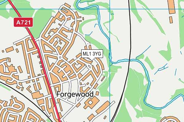 ML1 3YG map - OS VectorMap District (Ordnance Survey)