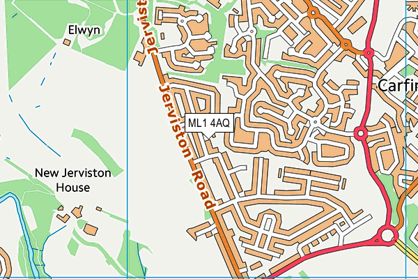 ML1 4AQ map - OS VectorMap District (Ordnance Survey)