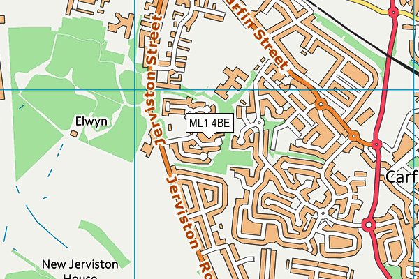 ML1 4BE map - OS VectorMap District (Ordnance Survey)