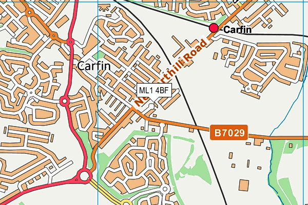ML1 4BF map - OS VectorMap District (Ordnance Survey)