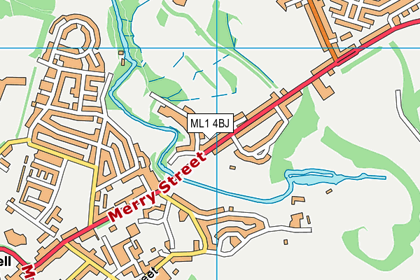 ML1 4BJ map - OS VectorMap District (Ordnance Survey)