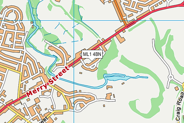ML1 4BN map - OS VectorMap District (Ordnance Survey)