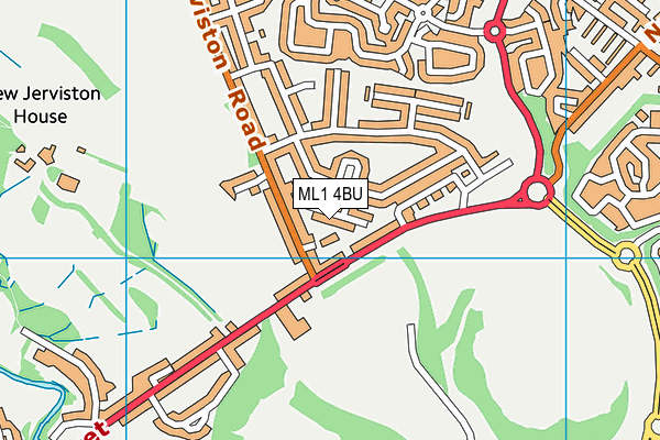 ML1 4BU map - OS VectorMap District (Ordnance Survey)