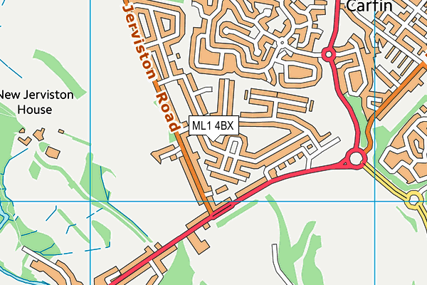 ML1 4BX map - OS VectorMap District (Ordnance Survey)