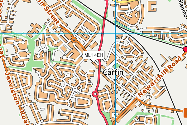 ML1 4EH map - OS VectorMap District (Ordnance Survey)
