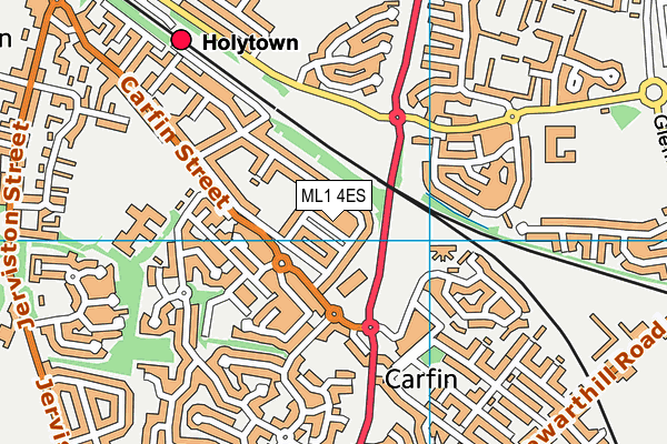 ML1 4ES map - OS VectorMap District (Ordnance Survey)