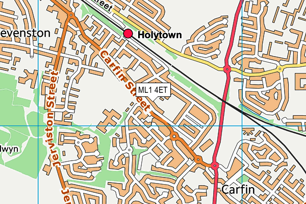 ML1 4ET map - OS VectorMap District (Ordnance Survey)