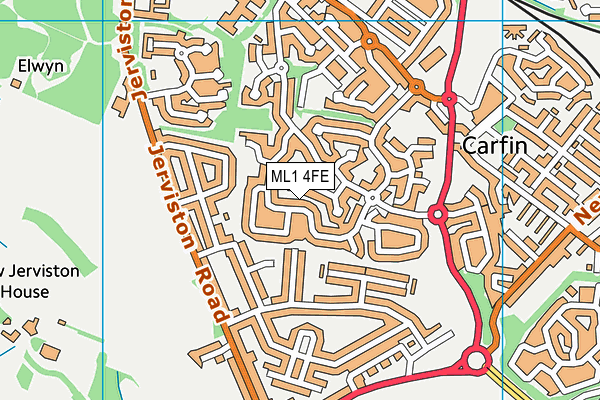 ML1 4FE map - OS VectorMap District (Ordnance Survey)