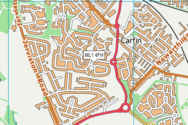 ML1 4FH map - OS VectorMap District (Ordnance Survey)