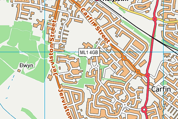 ML1 4GB map - OS VectorMap District (Ordnance Survey)