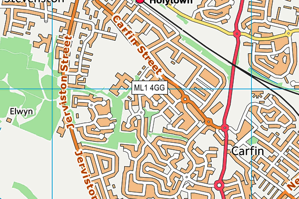 ML1 4GG map - OS VectorMap District (Ordnance Survey)