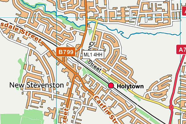 ML1 4HH map - OS VectorMap District (Ordnance Survey)
