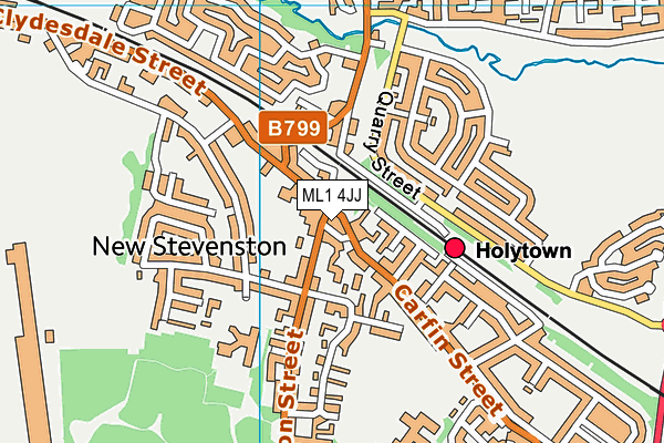 ML1 4JJ map - OS VectorMap District (Ordnance Survey)