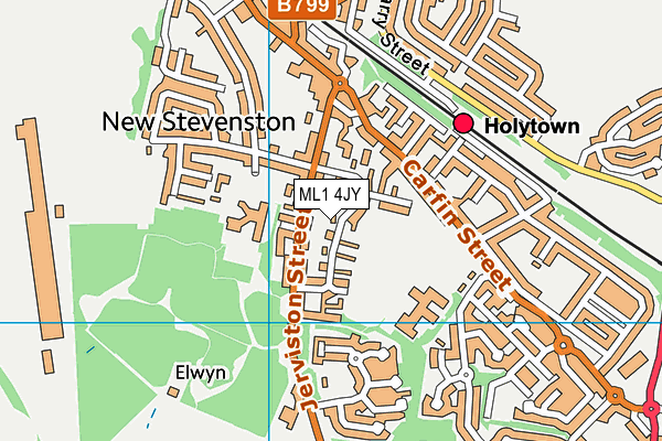 ML1 4JY map - OS VectorMap District (Ordnance Survey)