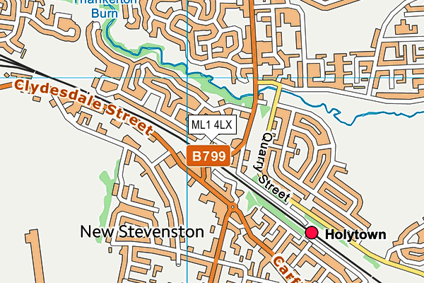 ML1 4LX map - OS VectorMap District (Ordnance Survey)