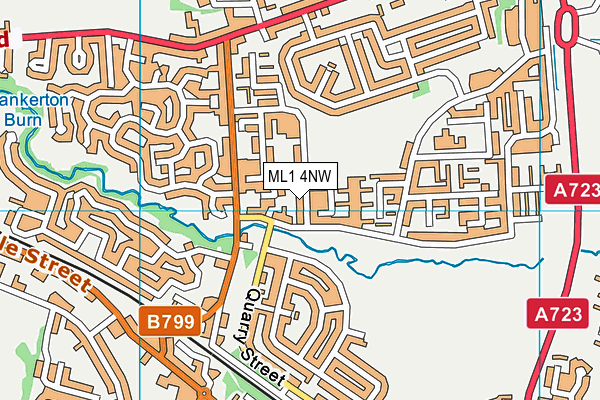 ML1 4NW map - OS VectorMap District (Ordnance Survey)