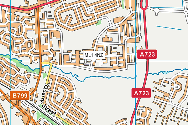 ML1 4NZ map - OS VectorMap District (Ordnance Survey)