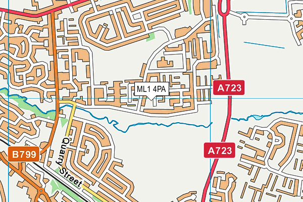 ML1 4PA map - OS VectorMap District (Ordnance Survey)