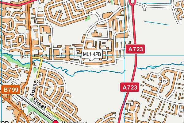 ML1 4PB map - OS VectorMap District (Ordnance Survey)