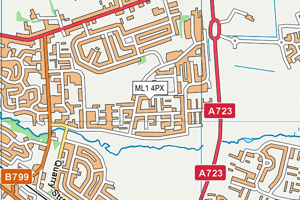 ML1 4PX map - OS VectorMap District (Ordnance Survey)
