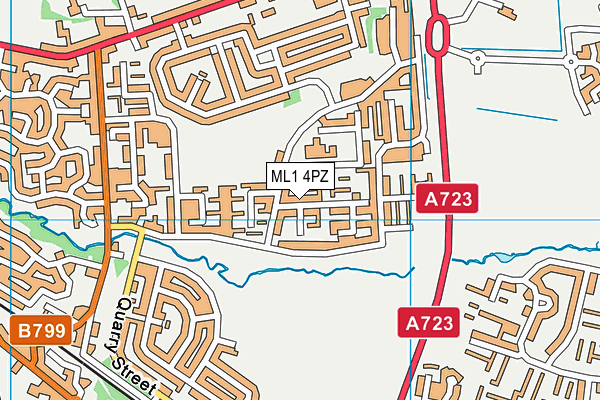 ML1 4PZ map - OS VectorMap District (Ordnance Survey)