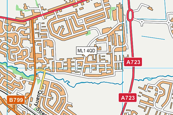 ML1 4QD map - OS VectorMap District (Ordnance Survey)