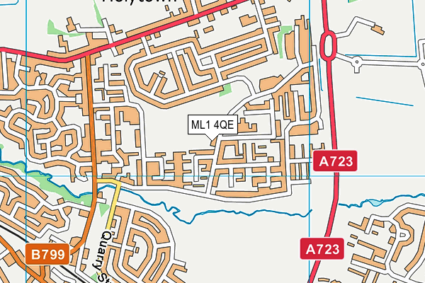 ML1 4QE map - OS VectorMap District (Ordnance Survey)