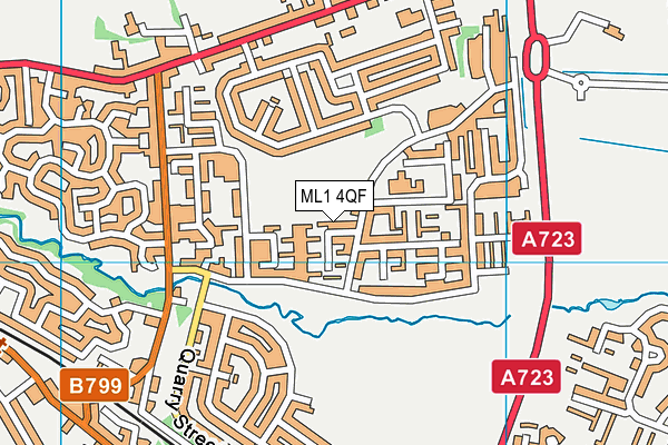 ML1 4QF map - OS VectorMap District (Ordnance Survey)