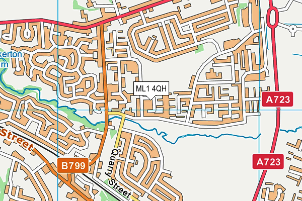 ML1 4QH map - OS VectorMap District (Ordnance Survey)