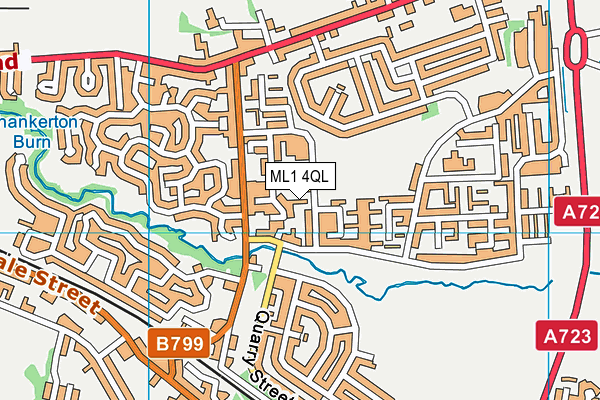 ML1 4QL map - OS VectorMap District (Ordnance Survey)
