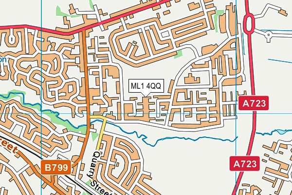 ML1 4QQ map - OS VectorMap District (Ordnance Survey)