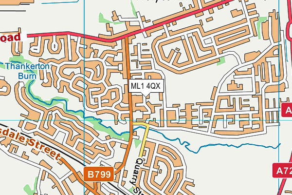 ML1 4QX map - OS VectorMap District (Ordnance Survey)