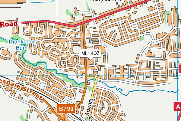 ML1 4QZ map - OS VectorMap District (Ordnance Survey)