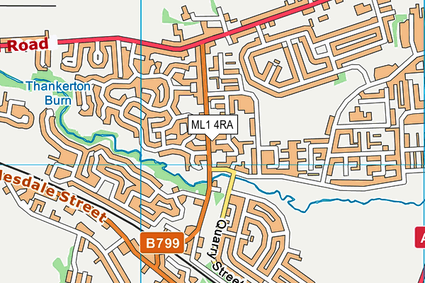 ML1 4RA map - OS VectorMap District (Ordnance Survey)