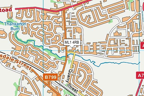 ML1 4RB map - OS VectorMap District (Ordnance Survey)