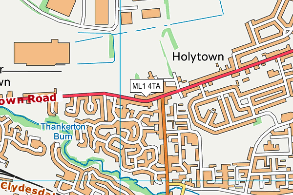 Map of MCMANUS AND SCOTT HOLYTOWN LIMITED at district scale