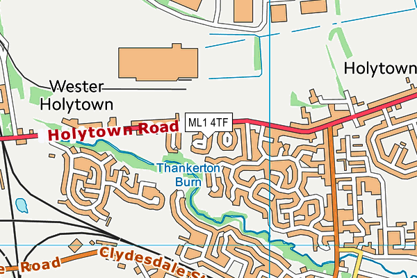 ML1 4TF map - OS VectorMap District (Ordnance Survey)