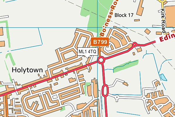 ML1 4TQ map - OS VectorMap District (Ordnance Survey)