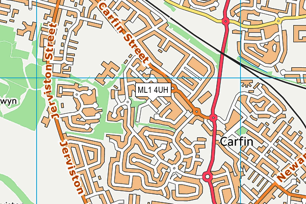 ML1 4UH map - OS VectorMap District (Ordnance Survey)