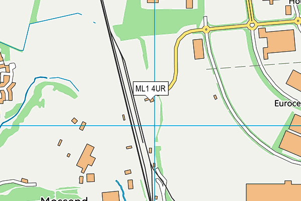 ML1 4UR map - OS VectorMap District (Ordnance Survey)