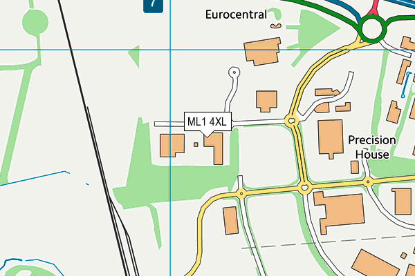 ML1 4XL map - OS VectorMap District (Ordnance Survey)