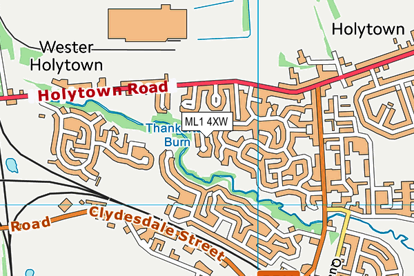 ML1 4XW map - OS VectorMap District (Ordnance Survey)