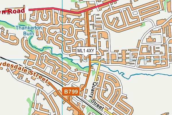 ML1 4XY map - OS VectorMap District (Ordnance Survey)