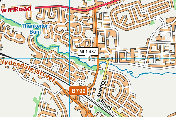 ML1 4XZ map - OS VectorMap District (Ordnance Survey)