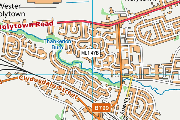 ML1 4YB map - OS VectorMap District (Ordnance Survey)