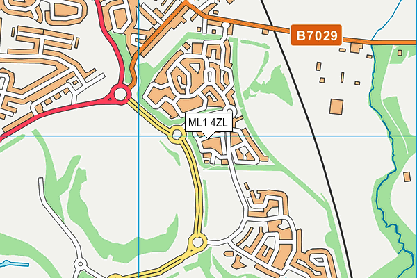 ML1 4ZL map - OS VectorMap District (Ordnance Survey)