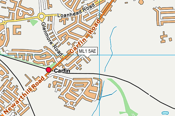 ML1 5AE map - OS VectorMap District (Ordnance Survey)