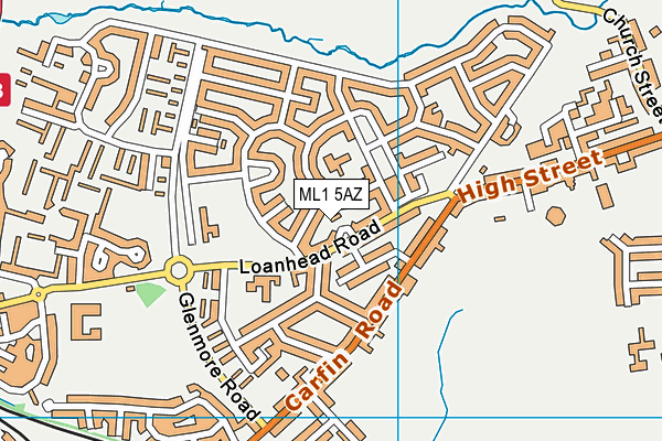 ML1 5AZ map - OS VectorMap District (Ordnance Survey)