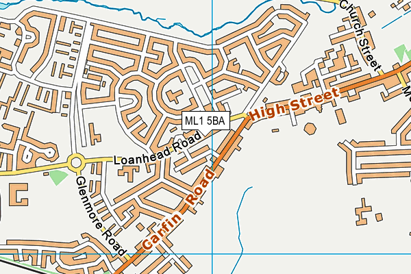 ML1 5BA map - OS VectorMap District (Ordnance Survey)